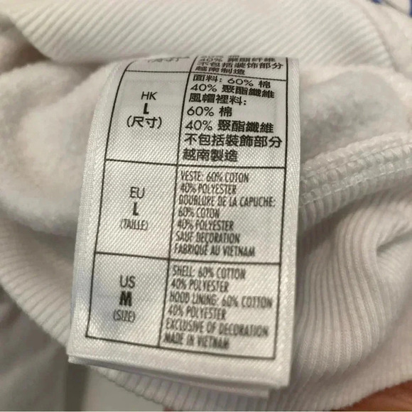 Disney Sweater Womens L White Mickey Mouse Full Zip Hoodie‎ Sweatshirt Ladies - Picture 8 of 11